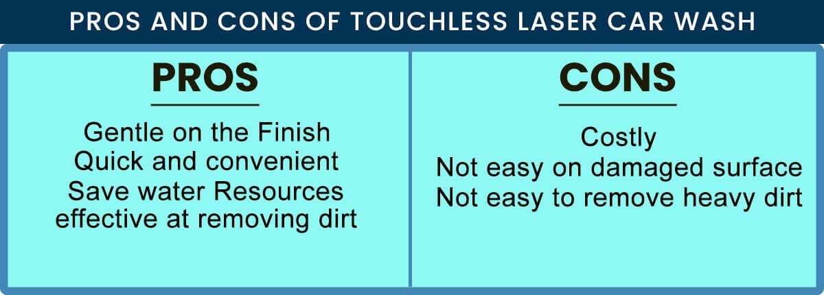 pros and cons of touchless laser car wash