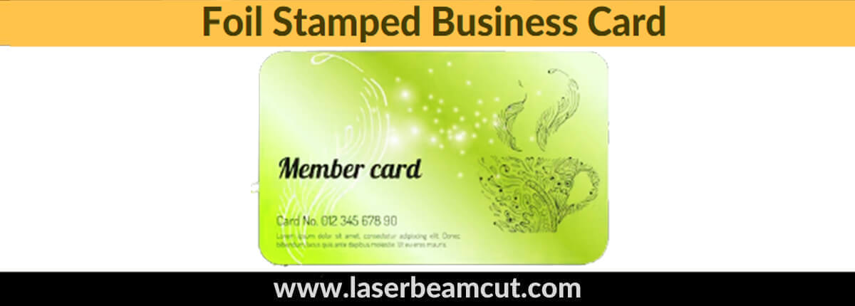 Foil Stamped engraved metal business cards